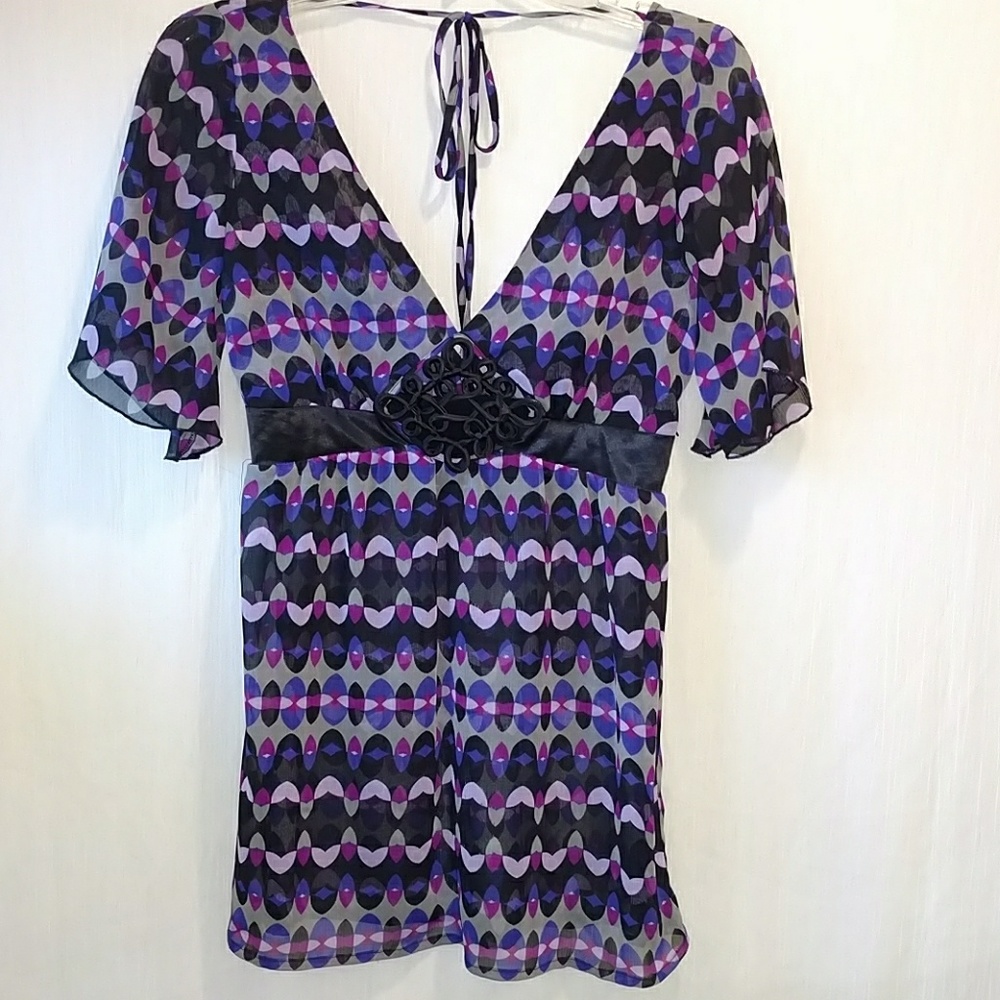 SOLD NWT Women's / Juniors dressy purple top